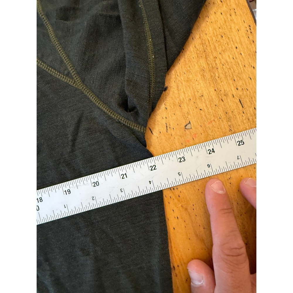 Smartwool Merino Wool XL Base Layer Long Sleeve Crewneck Shirt Olive Green - Picture 5 of 7